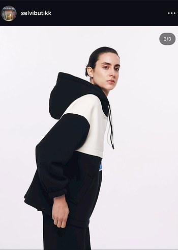 Siyah Beyaz Kadın Rahat Takım - Görsel 3