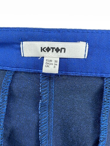 36 Beden mavi Renk Koton Düz Kesim %70 İndirimli.