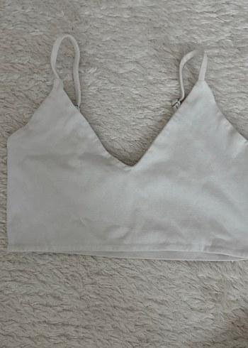 Beyaz Midi Sokak Stili Bralet
