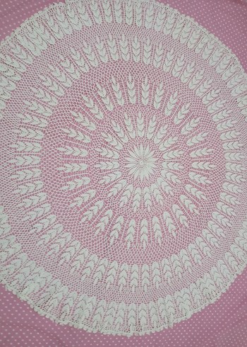 Bohem Dantel Yuvarlak Masa Örtüsü - Görsel 3