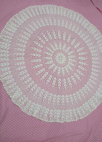 Bohem Dantel Yuvarlak Masa Örtüsü - Görsel 4