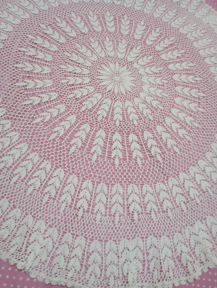 Bohem Dantel Yuvarlak Masa Örtüsü - Görsel 2