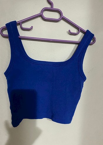 Kadın Lacivert Kısa crop - Görsel 2