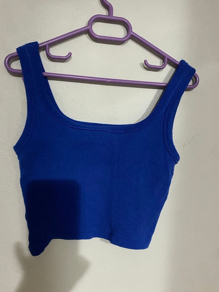 Kadın Lacivert Kısa crop - Görsel 2