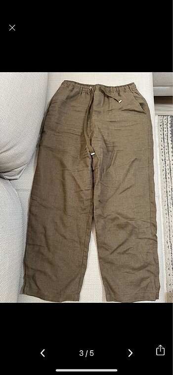 xs Beden Mango Keten Pantolon