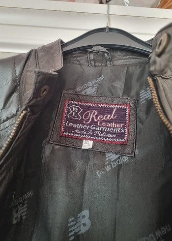 Kahverengi Erkek Deri Biker Ceket - Görsel 2