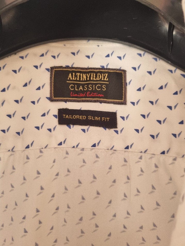 Erkek Beyaz Pamuklu Düğmeli Gömlek - Görsel 3