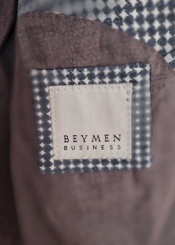 Mavi Beyaz Ekose Erkek Ofis Ceket - Görsel 4