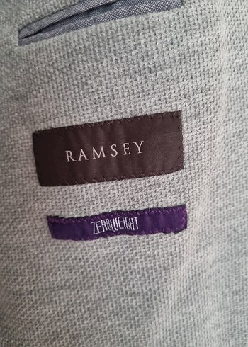 Ramsey Marka Gri Düğmeli Erkek Blazer Ceket - Görsel 4
