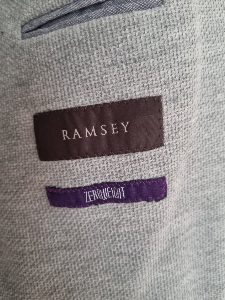 Ramsey Marka Gri Düğmeli Erkek Blazer Ceket - Görsel 4