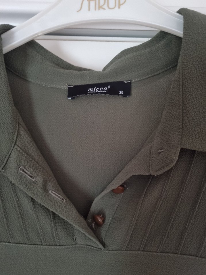 Uzun Kollu Haki Tunik - Görsel 3