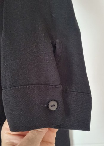 Siyah Uzun Kollu İş Ofis Tunik - Görsel 5