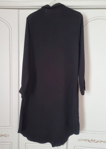 Siyah Uzun Kollu İş Ofis Tunik - Görsel 4