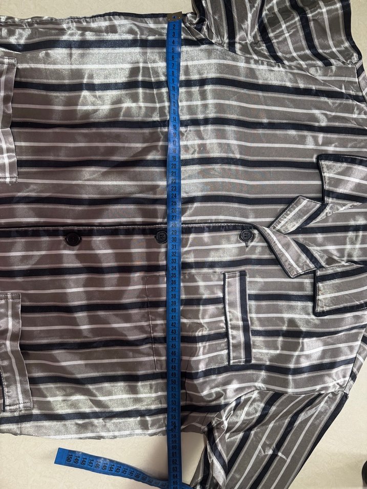 Düğmeli Gri Erkek Pijama Üstü - Görsel 3