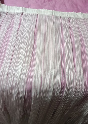 Beyaz Düz Modern Tül Perde - Görsel 4