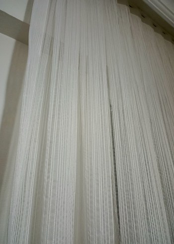 Beyaz Düz Modern Tül Perde - Görsel 3