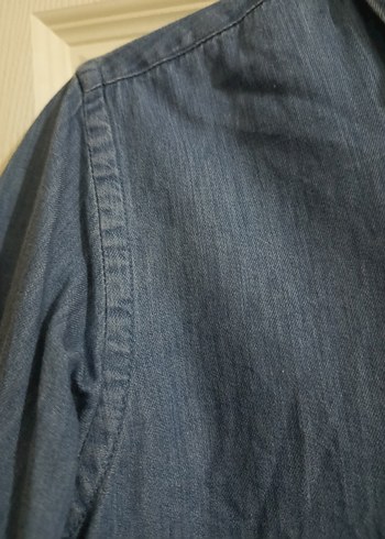 Düğmeli Denim  çocukGömlek - Görsel 3