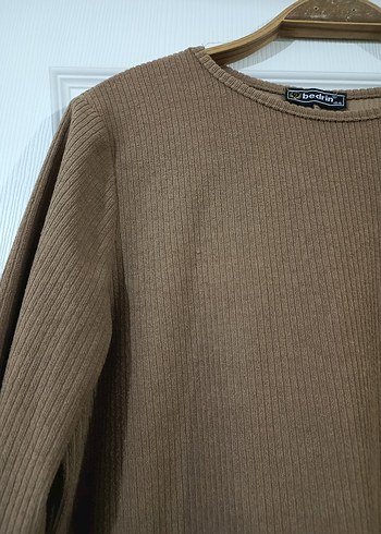 Bej Uzun Kollu Salaş Kadın Elbise - Görsel 3