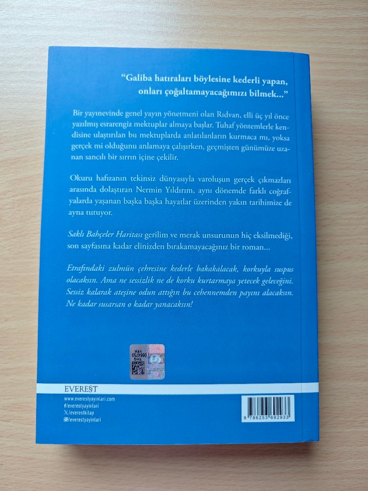 Nermin Yıldırım Saklı Bahçeler Haritası Roman - Görsel 2