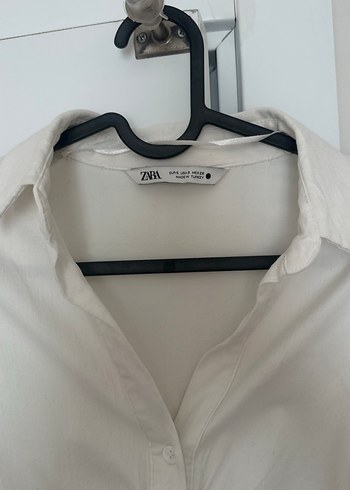 Zara Zara Keten Büzgülü Gömlek