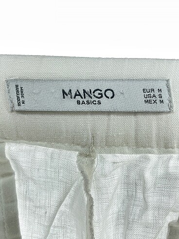m Beden beyaz Renk Mango Düz Kesim %70 İndirimli.