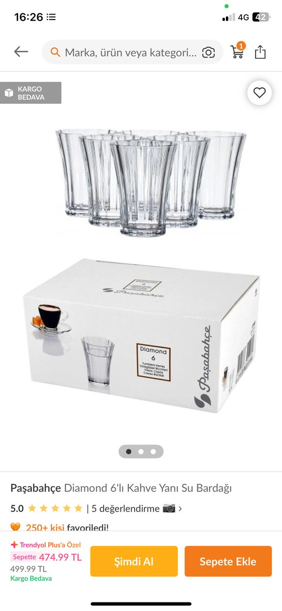 Şeffaf Plastik Bardak Seti 6 lı - Görsel 2