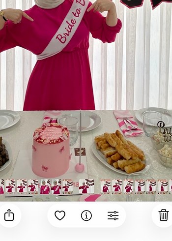 Pembe Uzun Kollu Salaş Elbise - Görsel 2