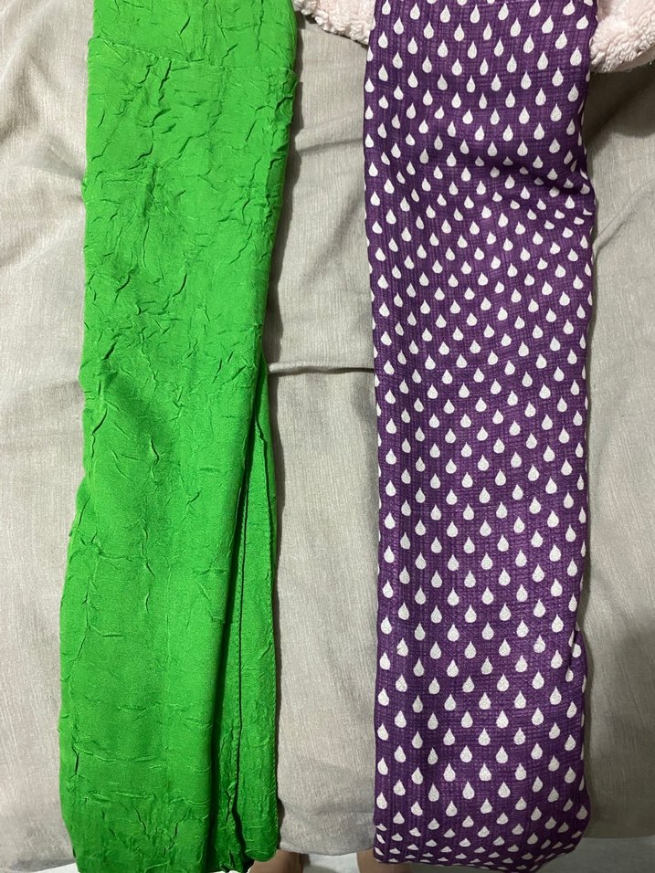 Kadın Pilili Bohem Çok Renkli Şal 2 adet - Görsel 3