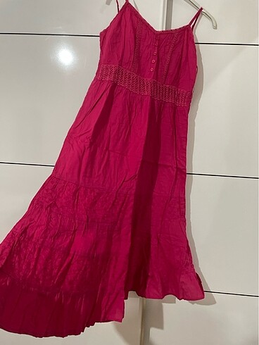 LC Waikiki Pembe yazlık tek askılı elbise
