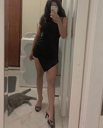 m Beden siyah Renk Mini şort etekli elbise