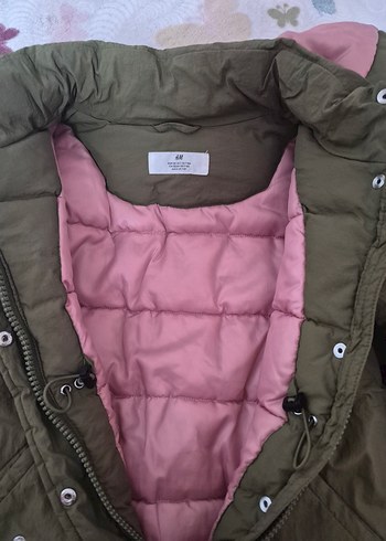 Kadın Haki Midi Boy Kapüşonlu Mont - Görsel 2