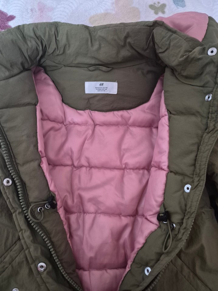 Kadın Haki Midi Boy Kapüşonlu Mont - Görsel 2