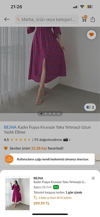 44 Beden Yaz elbise renkli esnek likralı