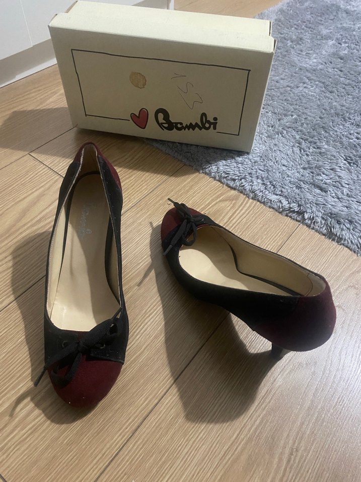 Bordo Fiyonklu Yüksek Topuklu Stiletto - Görsel 3