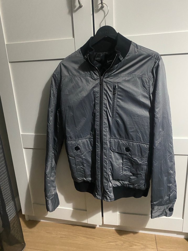 Gri Fermuarlı Erkek Ceket - Görsel 2