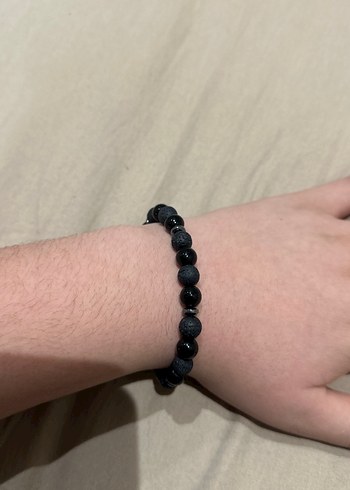 Siyah Boncuklu Minimalist Bileklik markası Mavi - Görsel 2