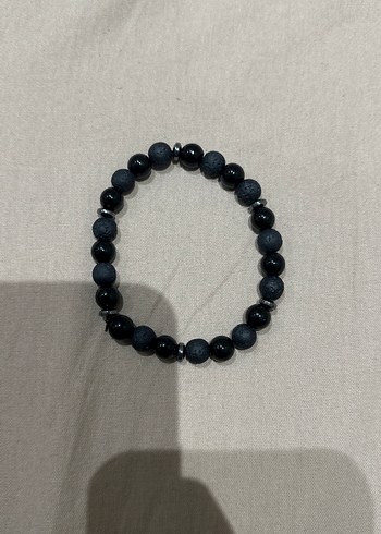 Siyah Boncuklu Minimalist Bileklik markası Mavi - Görsel 3