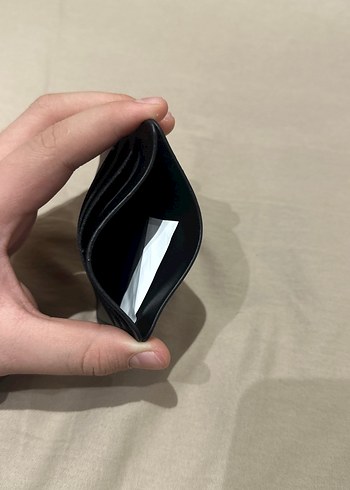 Siyah Deri erkek Cüzdanı Velcro Kapamalı - Görsel 4