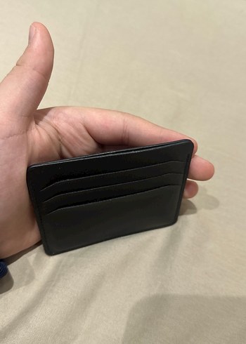 Siyah Deri erkek Cüzdanı Velcro Kapamalı - Görsel 2