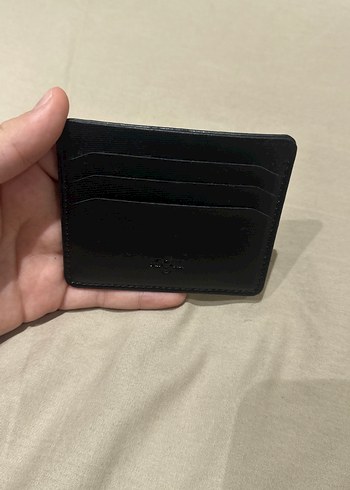 Siyah Deri erkek Cüzdanı Velcro Kapamalı - Görsel 3