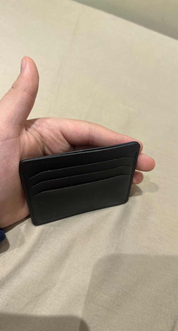 Siyah Deri erkek Cüzdanı Velcro Kapamalı - Görsel 2