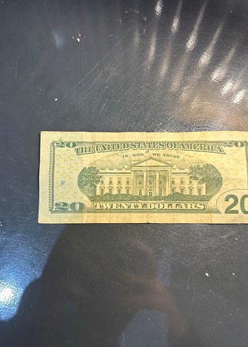 Altın Renkli Parlak 20 Dolar Banknot - Görsel 2