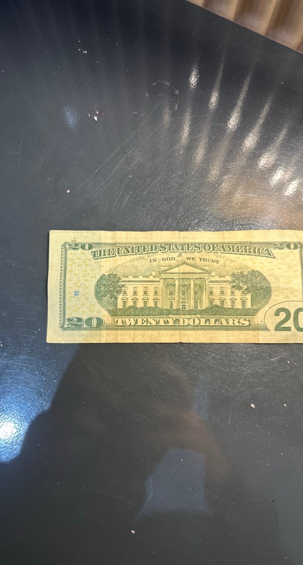 Altın Renkli Parlak 20 Dolar Banknot - Görsel 2