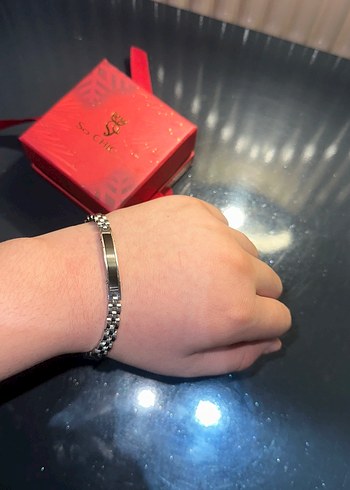 Erkek Gümüş bileklik  markası söyle chıc - Görsel 5