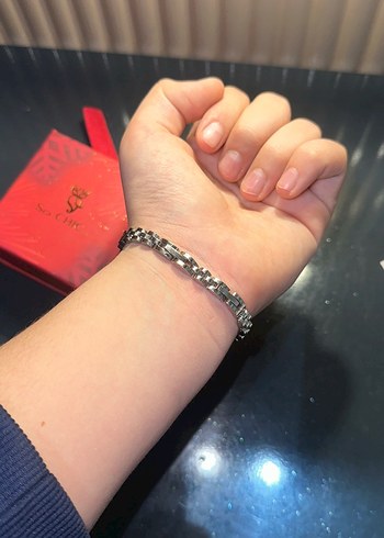 Erkek Gümüş bileklik  markası söyle chıc - Görsel 6