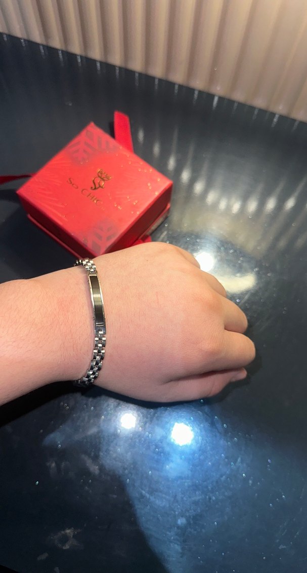 Erkek Gümüş bileklik  markası söyle chıc - Görsel 5