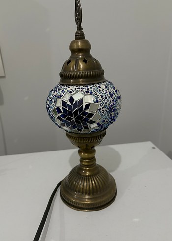 Beden Renkli Mozaik Masa Lambası (Otantik)