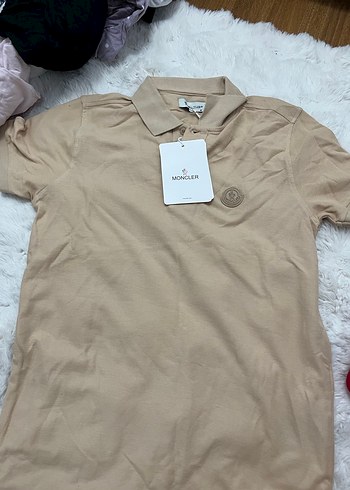 Bej Kısa Kollu Polo Yaka Erkek Tişört - Görsel 2