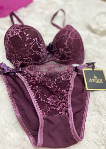 Bordo Dantelli Mini Bohem Sütyen Takımı