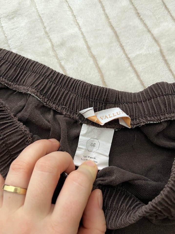 Gri Rahat Kesim Hamile Şortu - Görsel 2